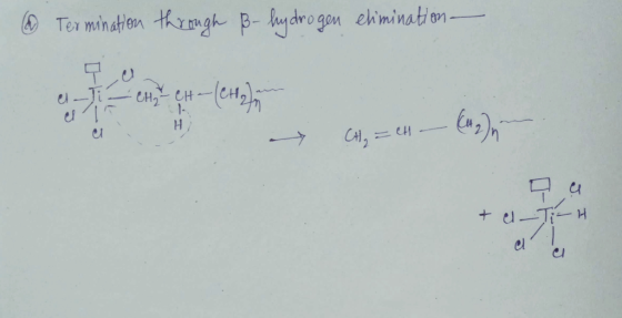 & Termination through B-hydrogen elimination ин; - CAH= 24 — (42) + e-Ti-H