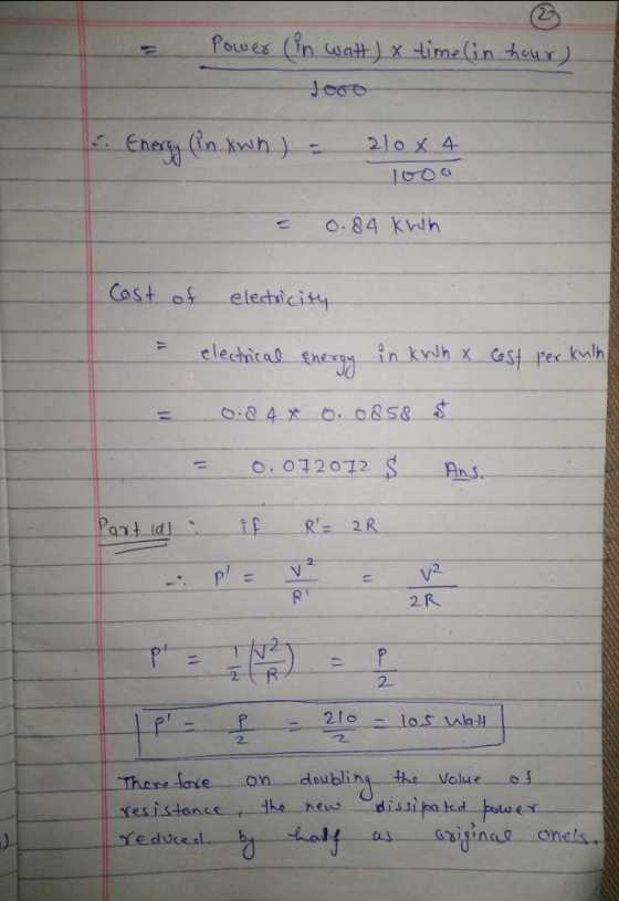 Pouwes ( Ener O84 Kvlh lech electic ad-ener 012072 ー 2. 2队 2 2to 2 There late on doubling ths Volue oJ reduce el