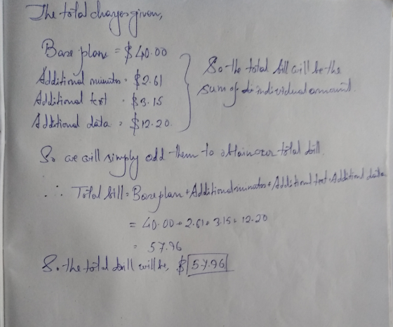 Iretoldldag Thi total 80-e tolal Aill arle ths Sumof di ndridual ema Adihava uich.61 Adltional test $3.15 $12-20 AJthonal dat