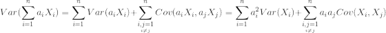 Var( 〉 aix, a, a,Cov(X., Xi i,j-1 i,j-1