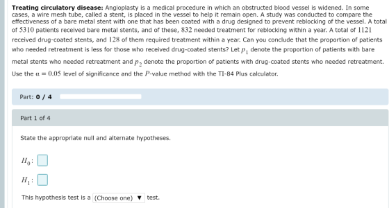 Treating circulatory disease: Angioplasty is a medical procedure in which an obstructed blood vessel is widened. In some case