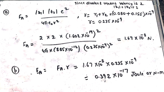 Since divalen t means Valeniy is 2 1311B21 2 it2 =(0.08o +0.1Ss)xio o235 Io9 7: l.602 X) 2 x 2 x FA (8s (0.25) xfo° x0.235 xi