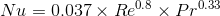 Nu = 0.037 0,037 X Re0.8 x P7033