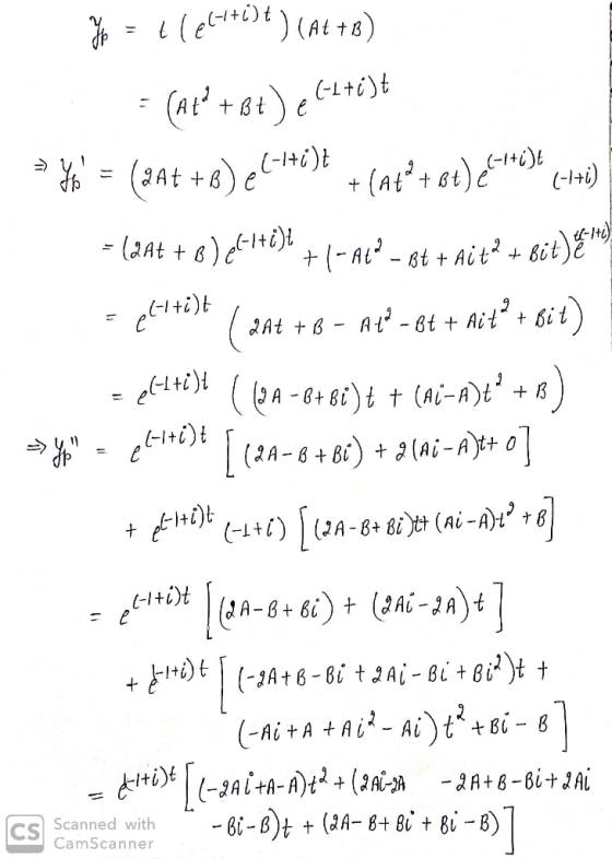% = 16€**}* ) (A++8) = (A4° +84)861+65+ Yo = (24+ +6) EL**)* + (at +62) 2*) (1-1) = (24+8) <++i) +(-At? - 8t + Ait? + Bit)E