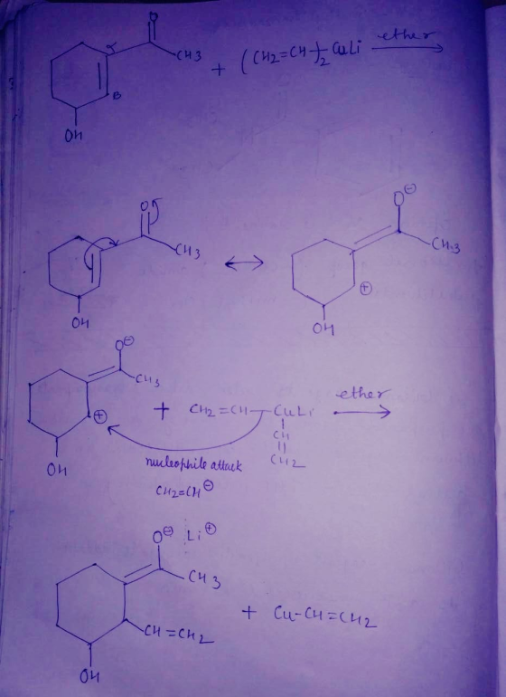 ethea СИ 3 + (СН2=СН- @li - ои -Си-3 ои ое си, + ether CH2=C1 CULL С 1 ( 1 2 Ои nucleophile attack сирене - си + Сц-су аси, с
