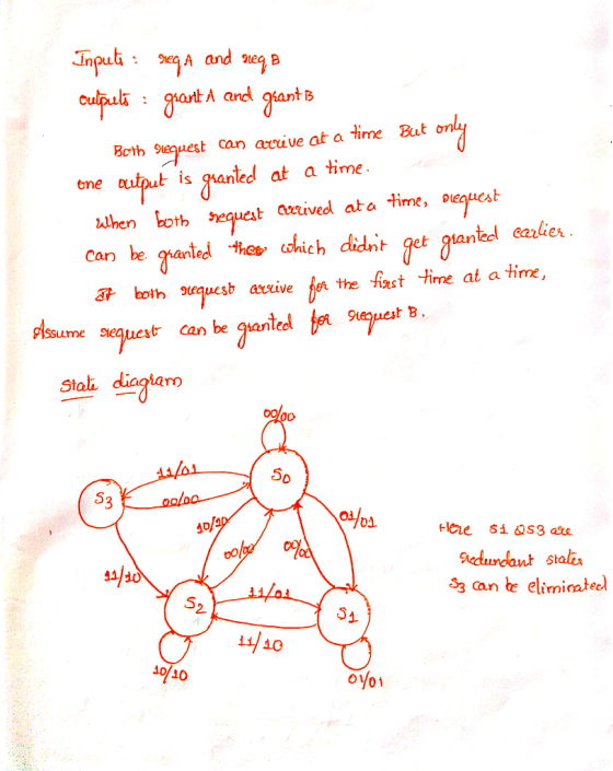 npub A and e B t can arive at a lime But on Both Seprest one utput is ganed at a time when oth seguest arrived ata Time , ,Eq