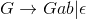 G\rightarrow Gab | \epsilon