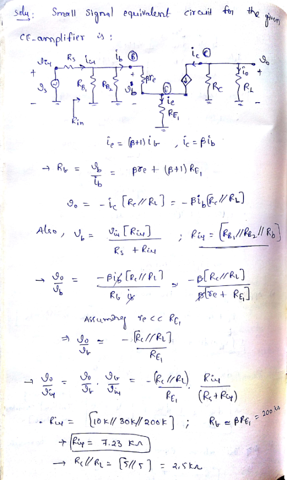 sda. Small Sipal equivalent CiY 내 f the In 0 PE, (R+P) 200 Ruq= 1야// 30 k 200 k