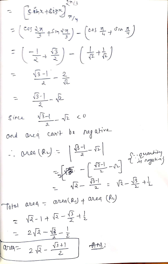 | ying) - 19 49 ) 114) - ) : : : 31 - 2 since 31 qz co and area cant be negative | .orts Rey = 19 - VO 小区- : 2- + Total area