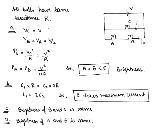 Au ulls haue Aamu eauatame R A Pe=Ve Baighmess A BC A = 니R c daws maximum uunt Baightneas of 6 andc in ame D. Buightmeas A an