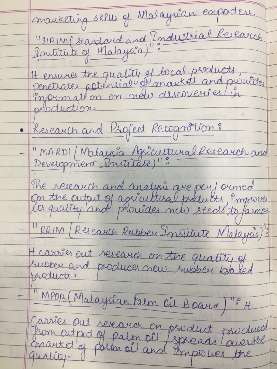 skim marketing of Malaysian expodess. SIRIM ( standard and Industrial Research Sonutitute of Malaysia) It ensures the qual