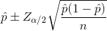 p(1-P) p+ Za/2V n