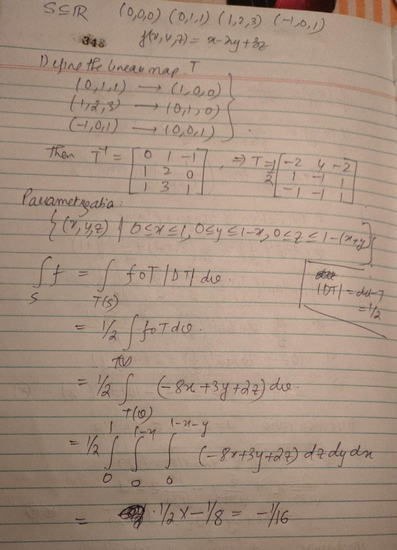 348 SSR (0,0,0) (0,1,1) (1,2,3) (0,0,1) HV, V,A) = x-ny+82 Define the knear map T 10,11) (1,0,0) 1112,3 10,10) (7,0,1) 10,0,1