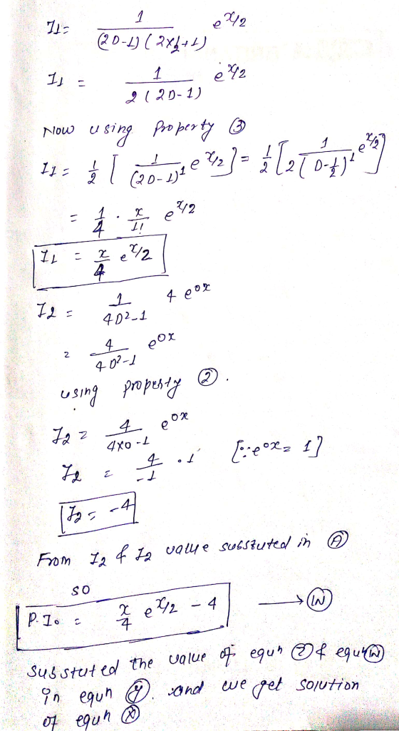 1 x42 7= 20-1) 2X4+1) مرد دارد که Ij 1 e 42 2 12D-1) Now using property B I 11- L276fbeen? 1 lo (20- letz 412 = r II e LL z 4