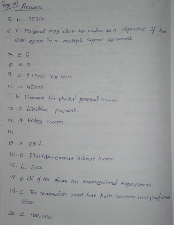 ol isiet 5. b. 75200 he G. e. Margorut may claim hen modher as a dlepindent reement agrees in a mul t e 6 g e. 5 a.15000 log