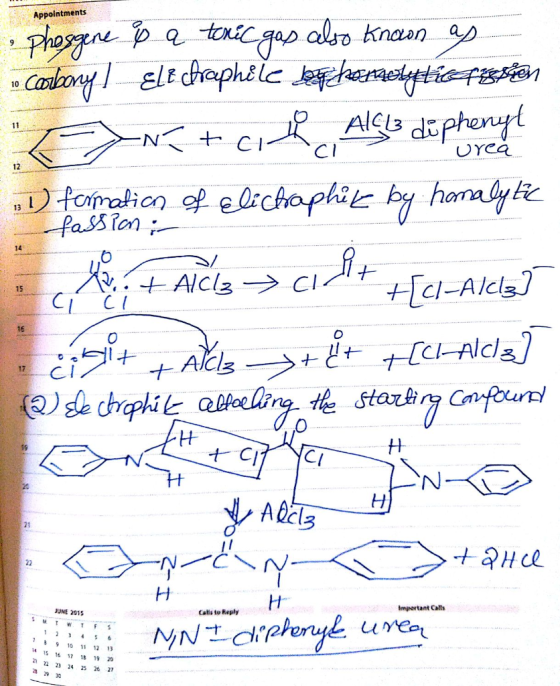 Appointments Knoan a 10 AlCl3 に orea 14 CI-Alcl 15 I C CI 17 Impertant Calls JUNE 2015 Cals to Reply S 16 17 19 20 2222 25