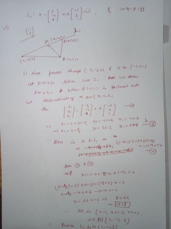 x :7 M (M (2,-3,4 RU t to -4211) LI HheS parses thou (2,-3,) u draw Lpe L Liean Cab clorent toM RMILI Marr(,2,) the (0meiate