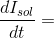 dIsol dt