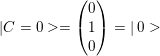 C = 0 >= 1 0 = 10 >