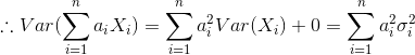 aVar(X)+0 i=1 i=1 i=1