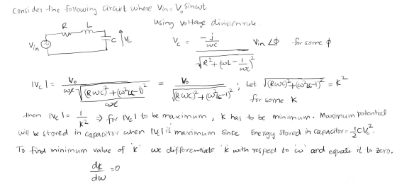 WN Consider the following circailt where Vinav sinut using voltage division rice. Vin t clvc ve = cu loc Vin L8 for some & 4R