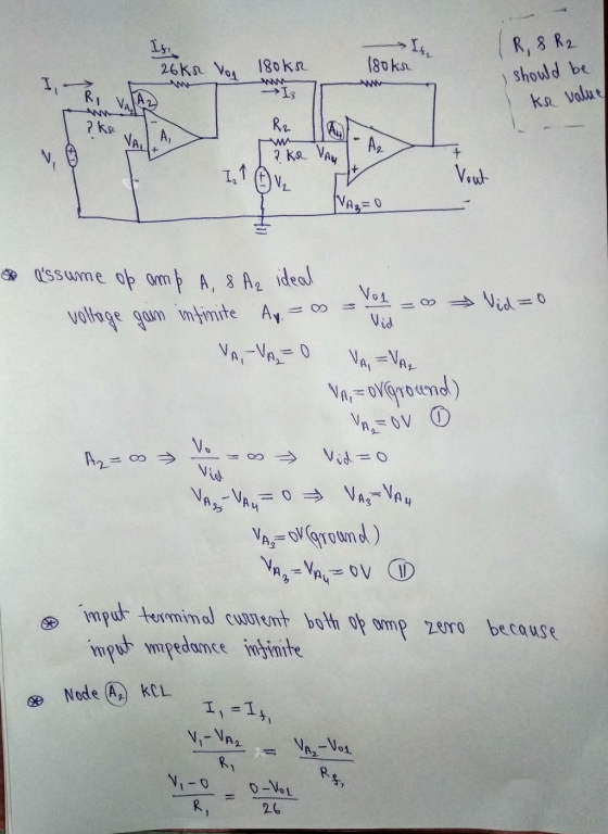 >15 26kr Von 180kn looks R, 8 R2 should be kre value WWW I3 A kse Rz w bike won 2 KR VAN Vout NAS o assume ob amp A, 8 Az ide