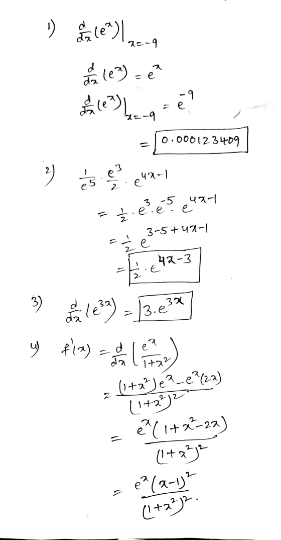 0 Atel. 지드9 वन - 9. = e 있9 0.000123409 2 ㅎ을 에 기 3-5 니기에 e = 글· e² 3-5+디기에 e -3 호 2 0 da le> - 3.ex (7) e d it전 여 da (i+xece (