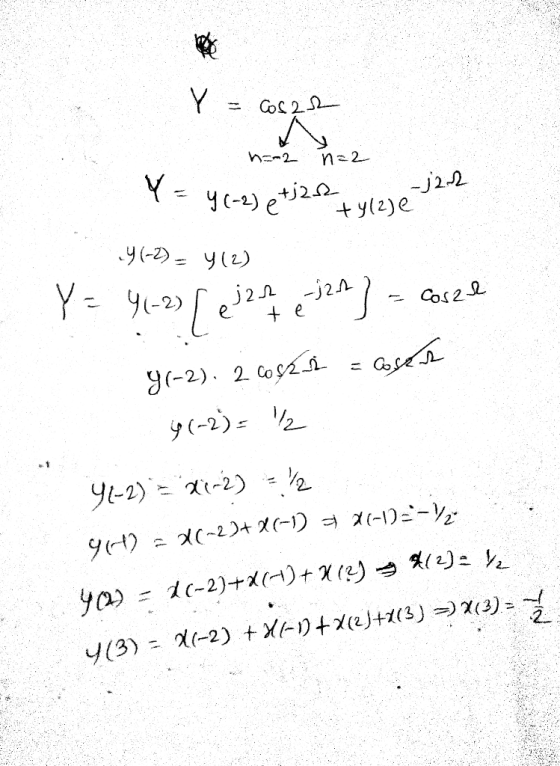 Y =CoS 2 ho2 n 2 Y- -j2-2 y(2)e y-2)et2 y(-2)y() Y- y j2 j2n Cos2 g-2). 2 Cos g(-2) 2 9t-2) -2) c-2 ) (-1)- c-2)+x()+(2) ур»