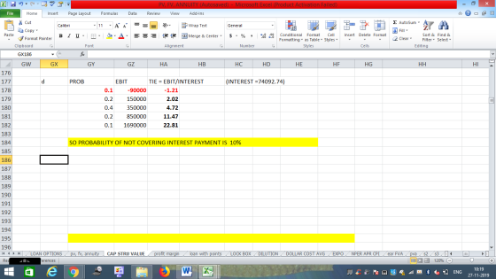 PV, FV, ANNUITY (Autosaved) - Microsoft Excel (Product Activation Failed) Review View Add-Ins File Home Insert Page Layout Fo