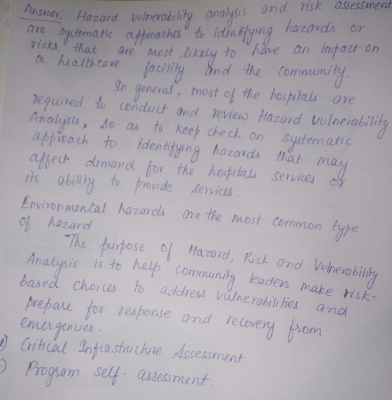 msher Ha2ard wlnerobility analysis ond risk assessment risti that ave ost Ukely to have an info c aroathas to idin tiyng hazd