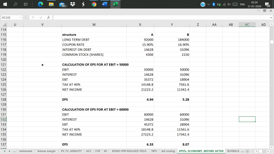 02:24 W ENG 99+ 31-07-2020 28 Х AC132 . U V W X Y Z AA AB AC AD 114 A B structure LONG TERM DEBT COUPON RATE INTEREST ON DEBT
