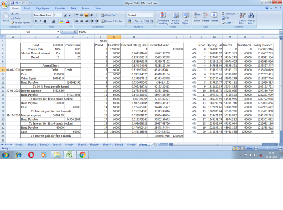 х 9 Cla 28 june 2020 - Microsoft Excel Home Insert Page Layout Formulas Data Review View X Times New Rom - 11 A A 2 Wrap Text