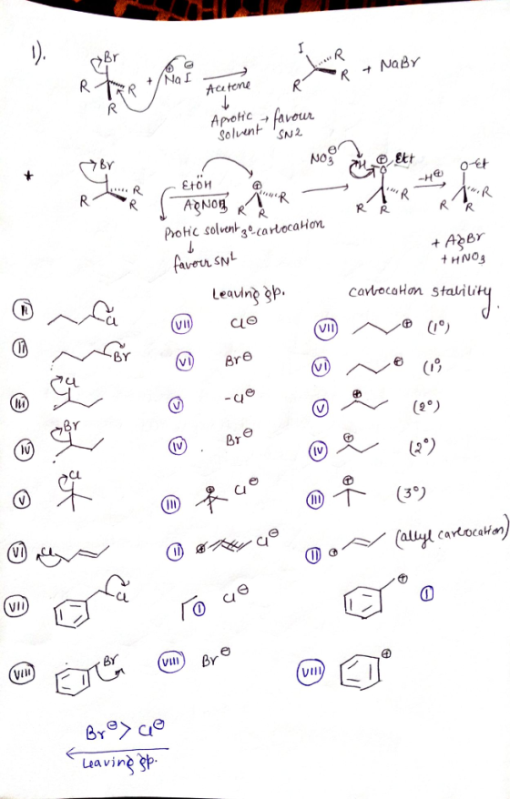 R + / Na R & NaBr Acetone Aprotic solvent favour SN2 - Nos Br o ett Etön R ( Apnog RR R R Ř Ř pot solventecarlocation + AP B