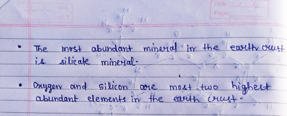 LE Page mineral in the earth cust The is most abundant silicate mineral mineral Oxygen and silicon are most two highest abund