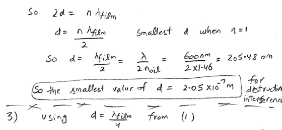 rM 2. 2 2 x/-46 So the smallest value of dニ2-oSNam Chrd V S)n