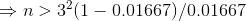 n 3(1 0.01667)/0.01667