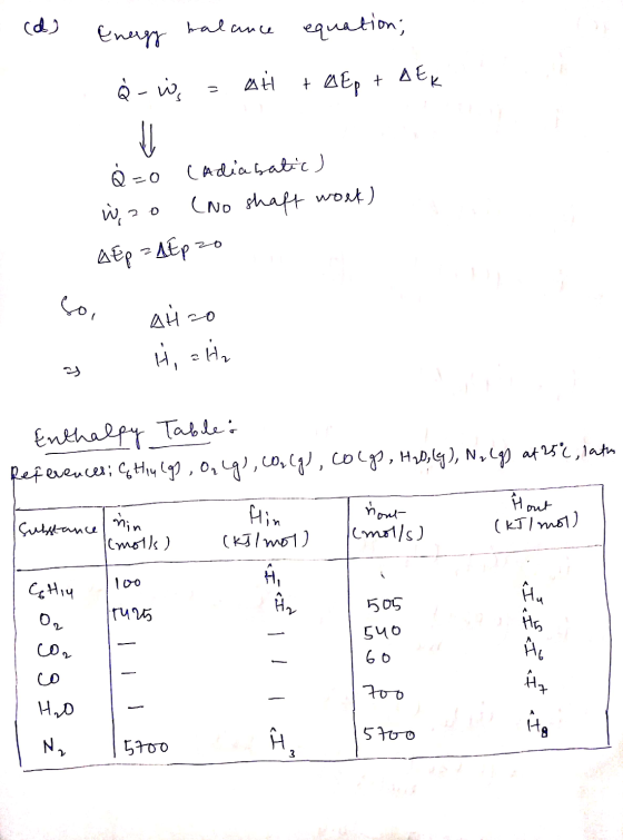 cd) halance Energy equation; à - AH + QEp + AEK -0 (Adiabatic) (No shaft work) W, z 2 D ZO AEp = AEpz soi ди со 1, 2 , s Enth