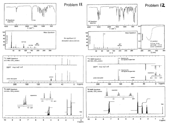 Problem 11 Problem (z m that IR Spectrum liquid film IR Spectrum oldim 4000 3000 2000 1600 1200 800 4000 3000 2000 V (cm 1800