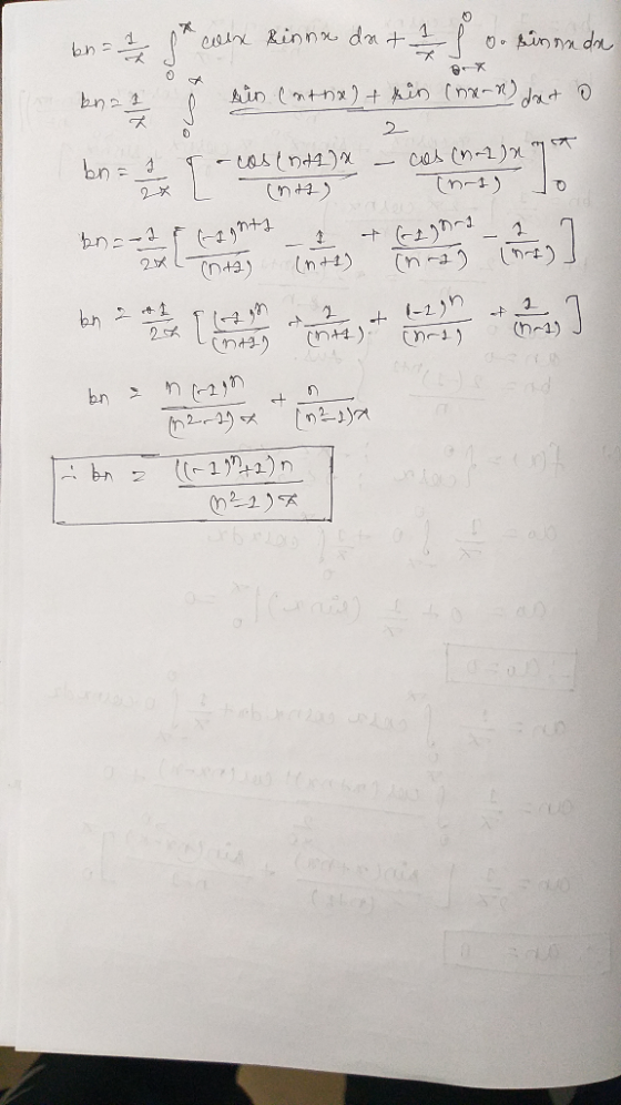 bn = 1 * coix Rinne data for sure A bnat e Min (ntnx) + fin (noon) dat o bn--t & brints = -cos (ntl)x - ces (nl) n on 2x L in
