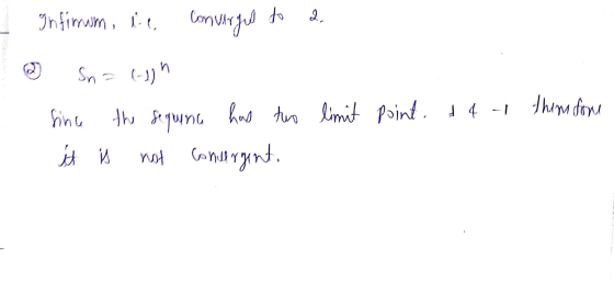 Infirmon, le converful to a limit point. & 4 1 them from since А и the sequena has two м (enu! тук.