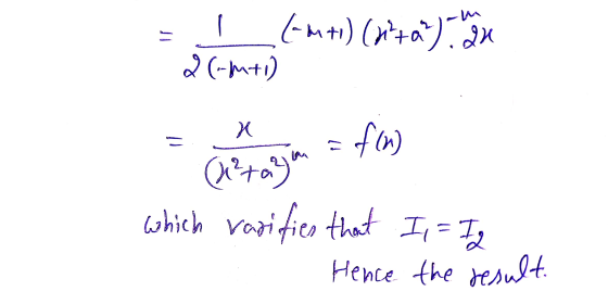 - (mto) (distan) van 2 (-+1) X f(n) (1²ta on which varifics that I, = I Hence the result.