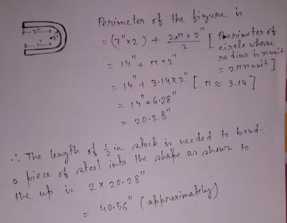 Penime ter t the biguae in 7X 2) t1 2T x 2 Pre rime ter t eirele whone ga diun inmuuit 2 1 rt x2 = 2 m3uwt 11 14 4 3.14x2 i