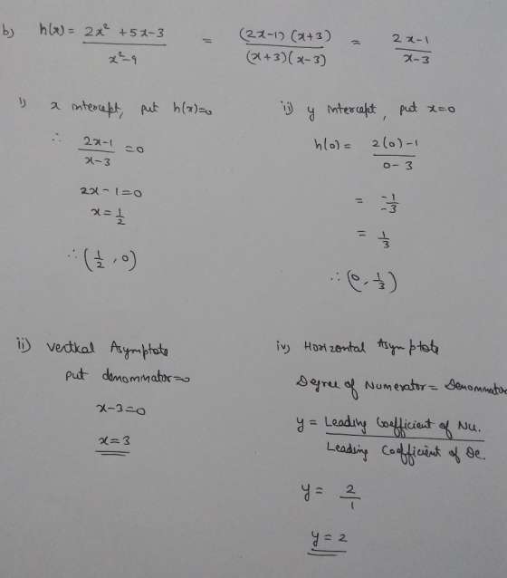 (22-12 Ca+3) hla)= 2x +51-3 27- by 2-3 +3x-3) ymteerat pct mterapt Aut h (z) 2 (0)- 22- O3 -3 - 1 21-10 3 2 (0) iv Hoi 20mtal