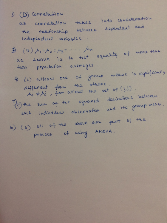 as connelatiou takes nto conidespatiow the ela howship ind of endnuナvariables beto o en u aud ANOVA is to thst equait f nors