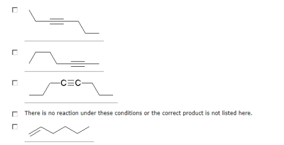 cac There is no reaction under these conditions or the correct product is not listed here.