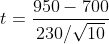 ta 950 - 700 230/10