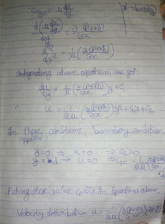 18-density) andeprating above, equation, we gol: U-1 aPpsh)) 42+ Gy+2 Que cdo In these conditions; boundary condition applied