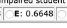 E: 0.6648