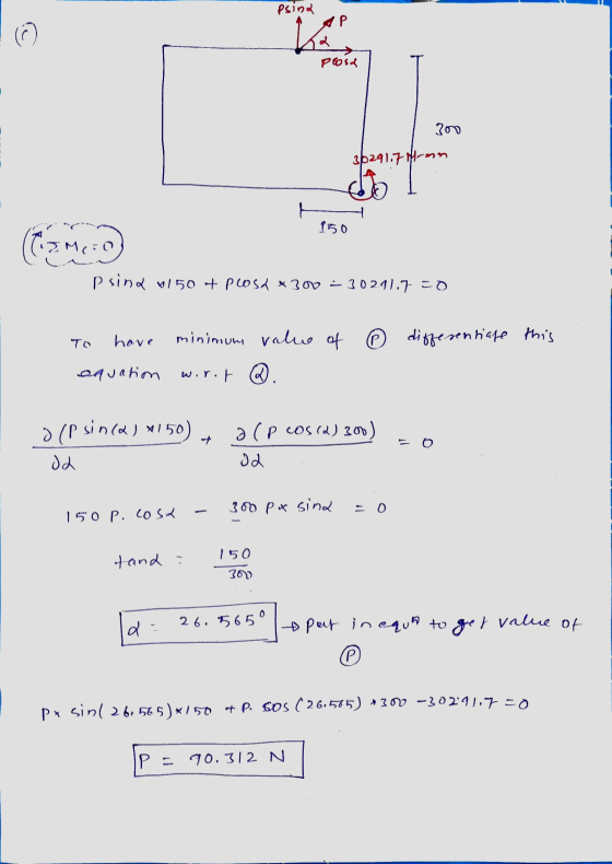 psina AP ha Posa 300 35291.7 mm 150 (Tiame0 psina x150 tposa *300 i 302.91.750 To have minimum value of C differentiase this