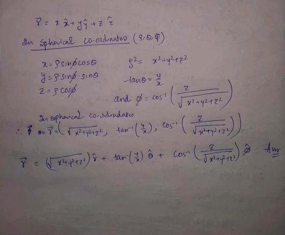 8 = x 2 + y ý tz In spherical co-ondinates (8,00) x=8singcoso 82= x² + y27z2 y = 8 sing sino 2 = 8 cost and p = cost 42+42122